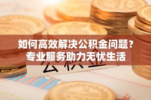 鹿港如何高效解决公积金问题？专业服务助力无忧生活