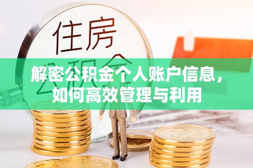 鹿港解密公积金个人账户信息，如何高效管理与利用