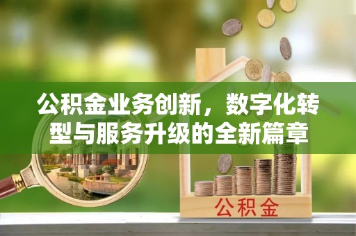 鹿港公积金业务创新，数字化转型与服务升级的全新篇章