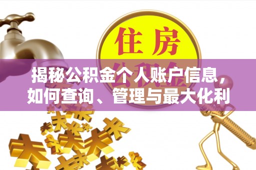 鹿港揭秘公积金个人账户信息，如何查询、管理与最大化利用