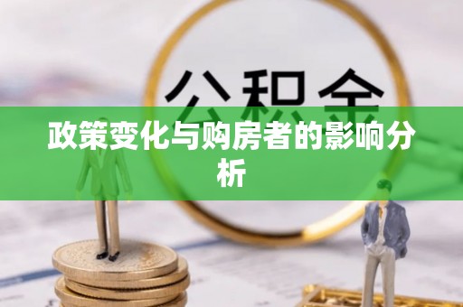 鹿港政策变化与购房者的影响分析